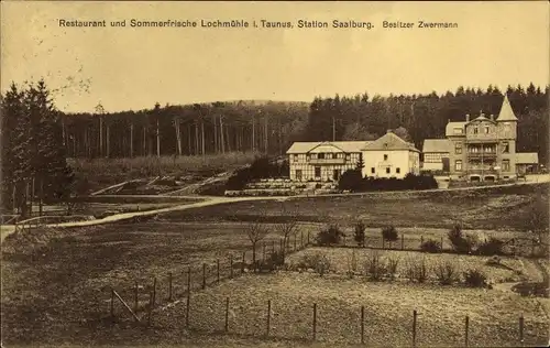 Ak Wehrheim im Taunus Hessen, Restaurant Lochmühle