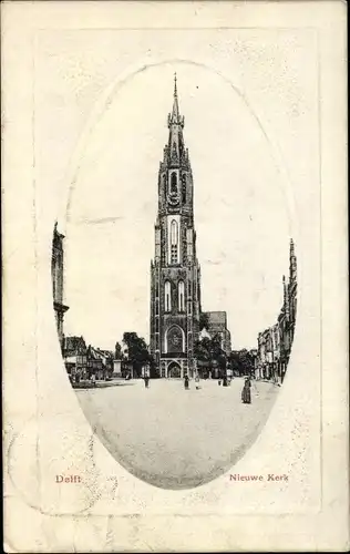 Ak Delft Südholland Niederlande, Nieuwe Kerk