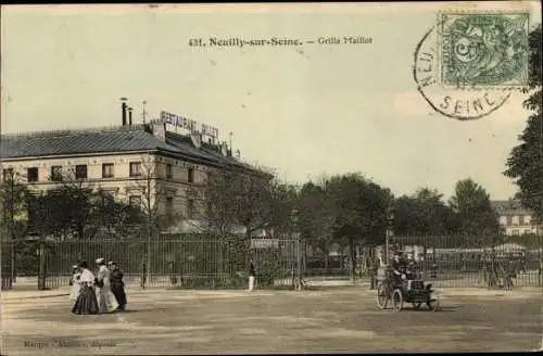 Ak Neuilly sur Seine Hauts de Seine, Grille Maillot