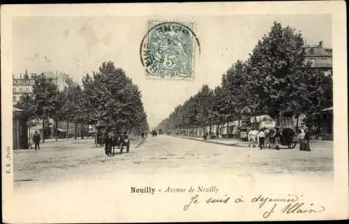 Ak Neuilly sur Seine Hauts de Seine, Avenue de Neuilly