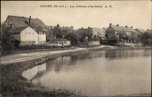 Ak Denée Maine et Loire, Les Jubeaux et les boires