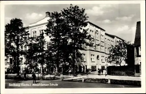 Ak Stollberg Erzgebirge, Alfred Kempe Schule