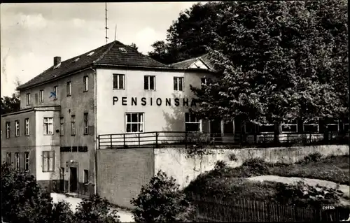 Ak Weißen Uhlstädt Kirchhasel Thüringen, Pensionshaus Knüpfer