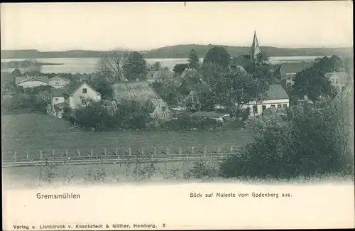Ak Gremsmühlen Malente in Ostholstein, Teilansicht vom Godenberg aus