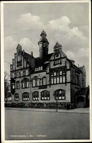Ak Oberlungwitz in Sachsen, Rathaus