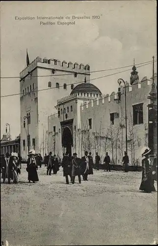 Ak Bruxelles Brüssel, Exposition Internationale 1910, Pavillon Espagnol