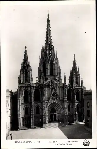 Ak Barcelona Katalonien Spanien, La Cathedrale