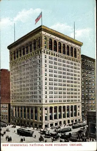 Ak Chicago Illinois, New Commercial National Bank Building