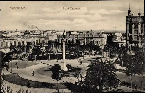 Ak Montevideo Uruguay, Plaza Cagancha