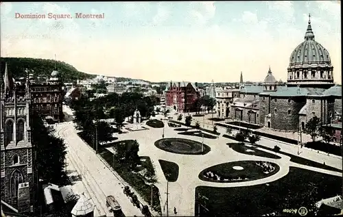 Ak Montreal Québec Kanada, Dominion Square