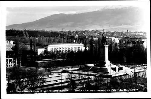 Ak Sofia Bulgarien, Le monument de l'Armee Sovietique