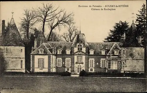 Ak Aulnay-la-Rivière Loiret, Chateau de Rochplate