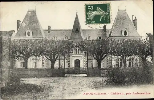 Ak Adon Loiret, Chateau par Lubussiere