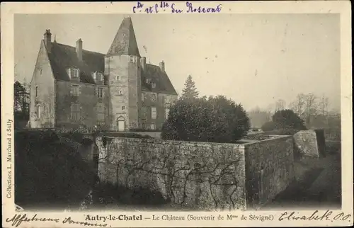 Ak Autry le Châtel Loiret, Le Chateau