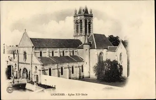 Ak Lignières Cher, Eglise