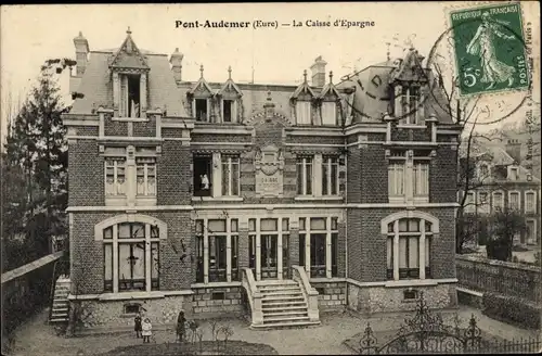 Ak Pont Audemer Eure, La Caisse d'Epargne