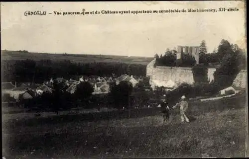 Ak Gandelu Aisne, Vue Panoramique du Chateau