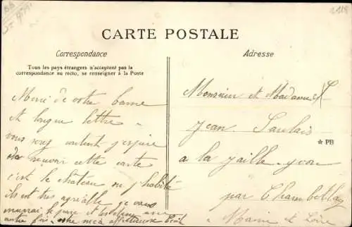 Ak Fontenoy Aisne, Le Chateau