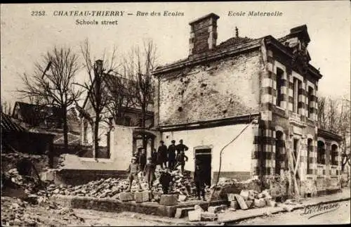 Ak Château Thierry Aisne, Ecole Maternelle