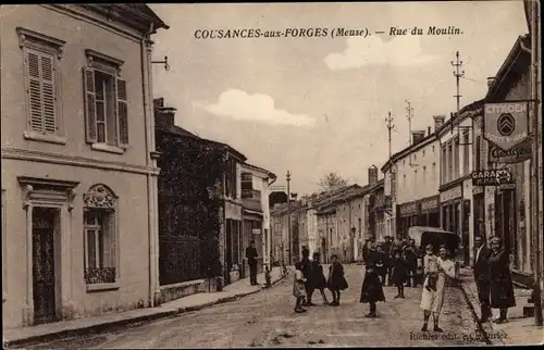 Ak Cousances les Forges Meuse, Rue de Moulin