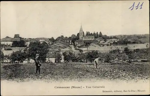 Ak Chardogne Meuse, Vue Generale