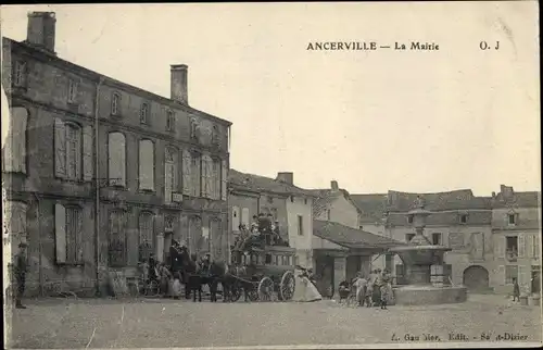 Ak Ancerville Meuse, La Mairie