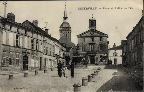 Ak Ancerville Meuse, Place et Justice de Paix