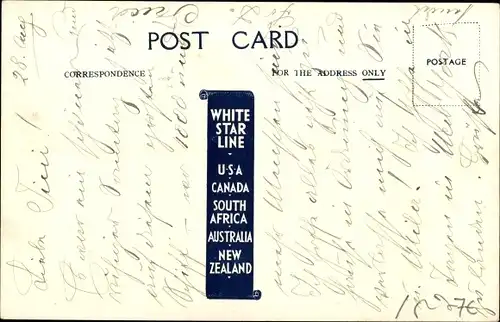 Ak Dampfer RMS Majestic, White Star Line