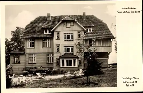Ak Braunlage im Oberharz, Fremdenheim Haus Schau ins äLand