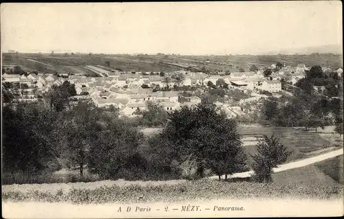 Ak Mézy-sur-Seine Yvelines, Panorama