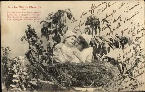 Lied Ak Editions Bergeret, Le Nid de Pierrots