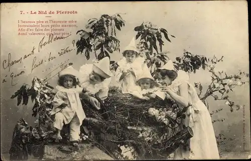 Lied Ak Editions Bergeret, Le Nid de Pierrots