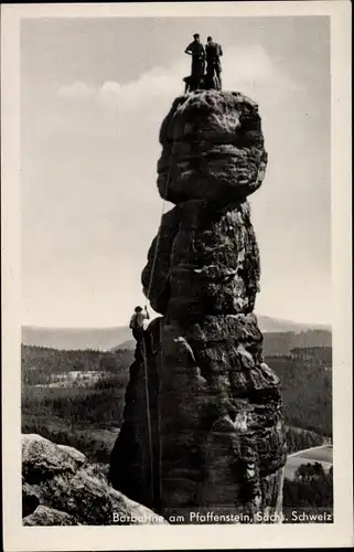 Ak Königstein an der Elbe Sächsische Schweiz, Pfaffenstein, Barbarine