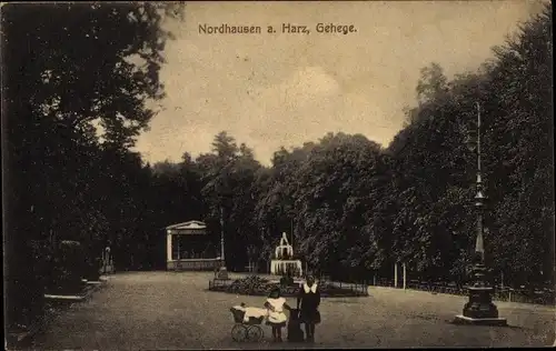 Ak Nordhausen am Harz, Gehege