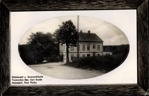 Passepartout Ak Meinsdorf Callenberg in Sachsen, Restaurant Tannmühle