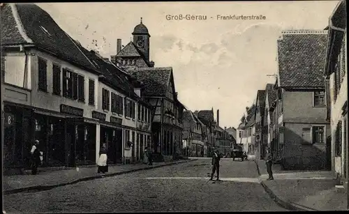 Ak Groß Gerau in Hessen, Frankfurter Straße