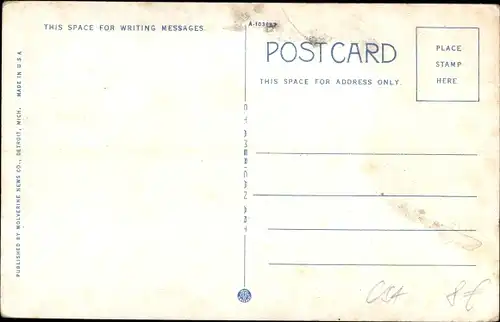 Ak Detroit Michigan USA, Detroit Yacht Club, Belle Isle Park