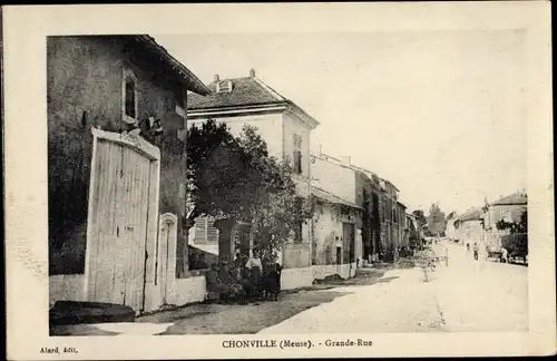 Ak Chonville Meuse, Grande Rue