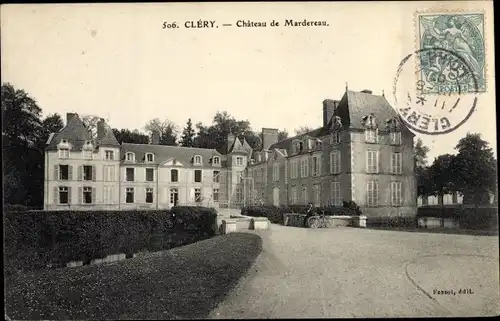 Ak Clery Loiret, Chateau de Mardereau