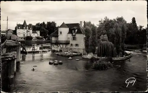 Ak Moret-sur-Loing Seine et Marne, Les moulins sur le Loing