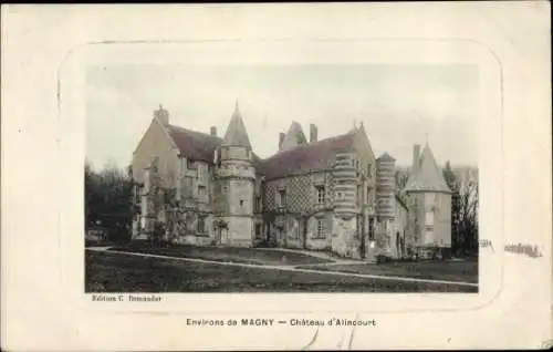 Ak Magny Val-d’Oise, Chateau d'Alincourt