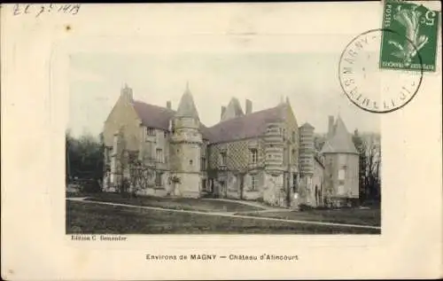 Ak Magny Val-d’Oise, Chateau d'Alincourt