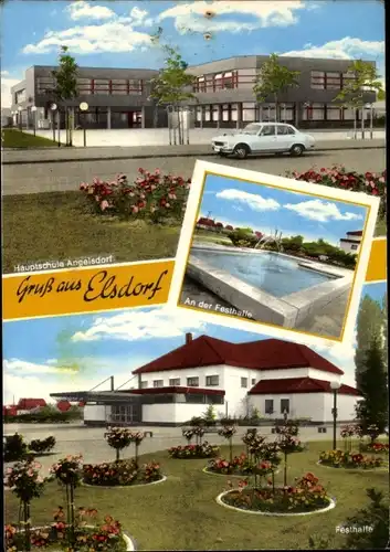 Ak Elsdorf in Westfalen, Hauptschule Angelsdorf, An der Festhalle