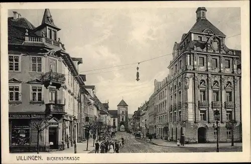 Ak Villingen Schwenningen im Schwarzwald, Bickenstraße