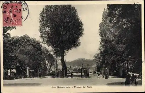 Ak Suresnes Hauts de Seine, Entree du Bois