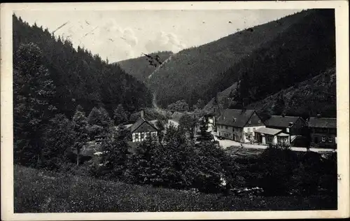 Ak Grünau Bad Leutenberg Thüringen, Sommerfrische, Gesamtansicht