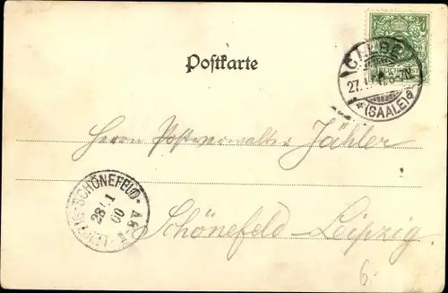 Ak Calbe an der Saale, Panorama