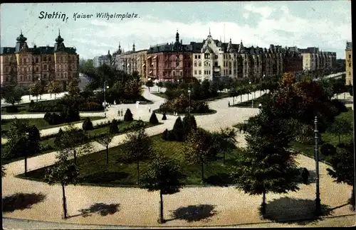 Ak Szczecin Stettin Pommern, Kaiser Wilhelmplatz