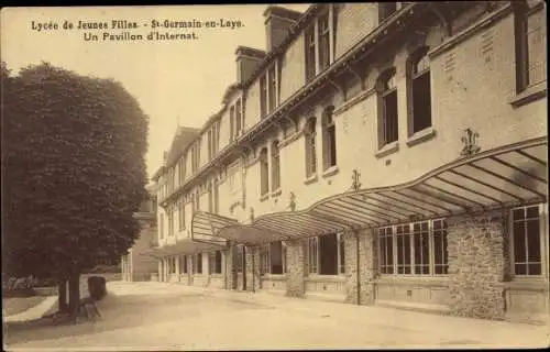 Ak Saint Germain en Laye Yvelines, Lycee de Jeunes Filles, un pavillon d'internat