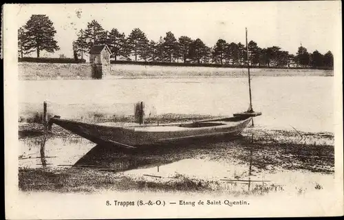 Ak Trappes Yvelines, Etang de Saint Quentin